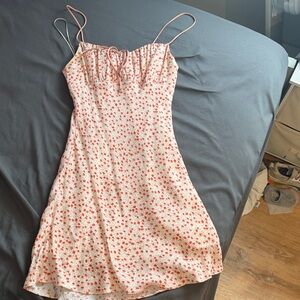 Cotton Candy Pink Floral Mini Dress